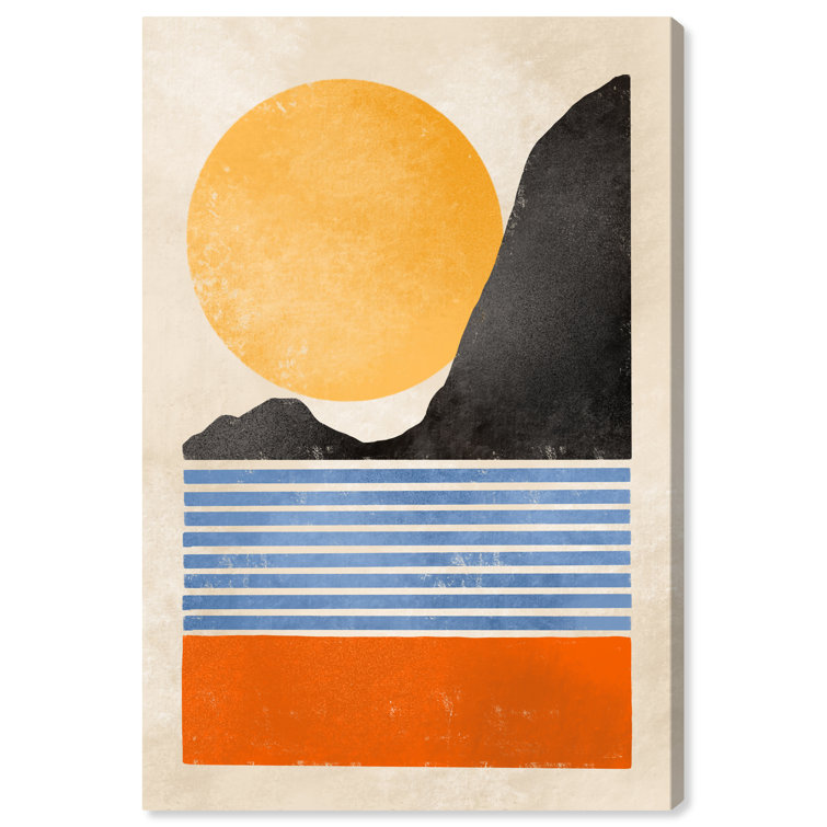 Corrigan Studio® "The Sun Shines", Modern Ocean Beach Sunset Modern